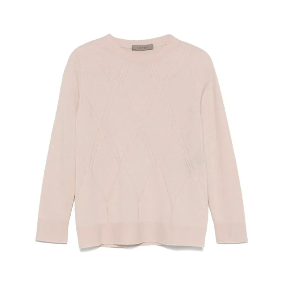 Maglione Rosa con Diamanti Argyle