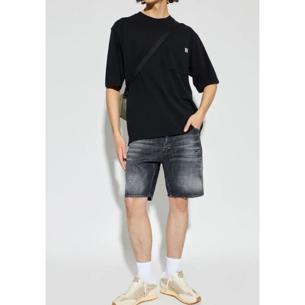 Marine Denim Shorts