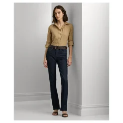 Marrone Lauren Karrie-Camicia a Maniche Lunghe Camicie