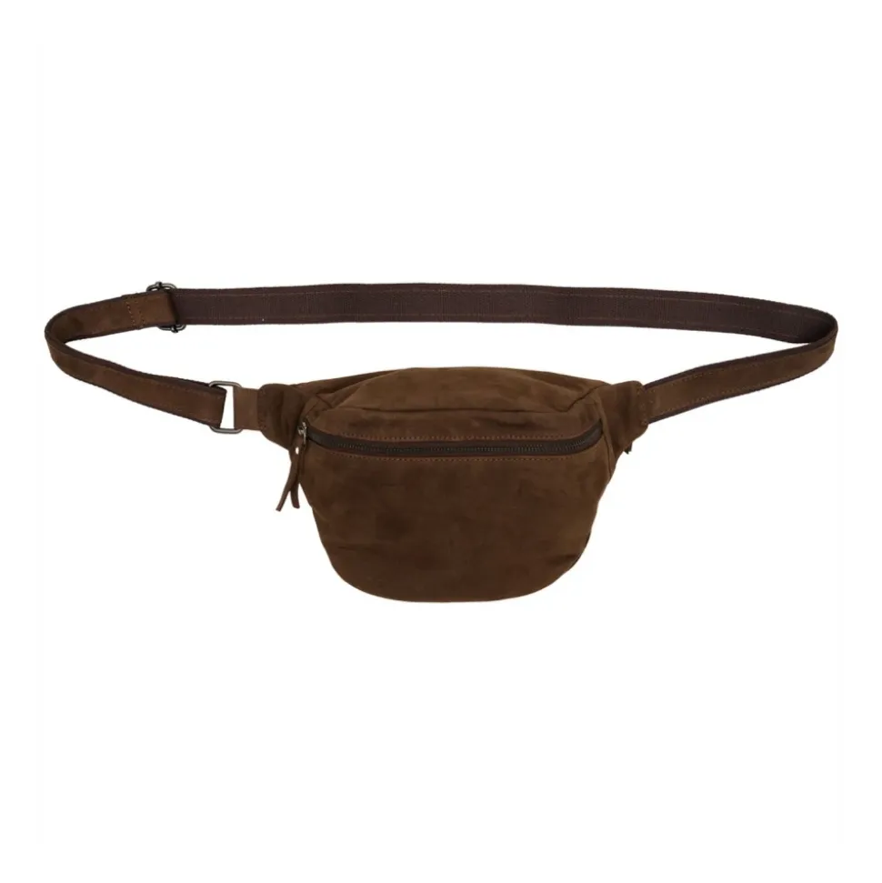 Marsupio in pelle scamosciata