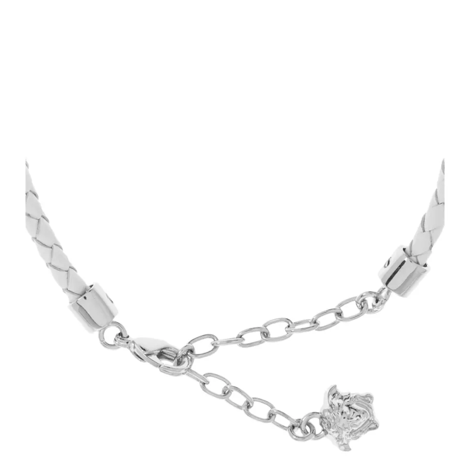 Medusa '95 Crystal Leather Bracelet