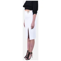 Midi Gonna in Crêpe Stretch Doppio