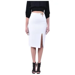 Midi Gonna in Crêpe Stretch Doppio