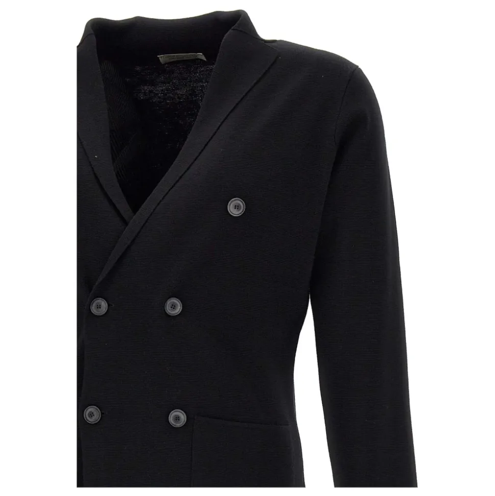 Milano Rib Double-Breasted Blazer