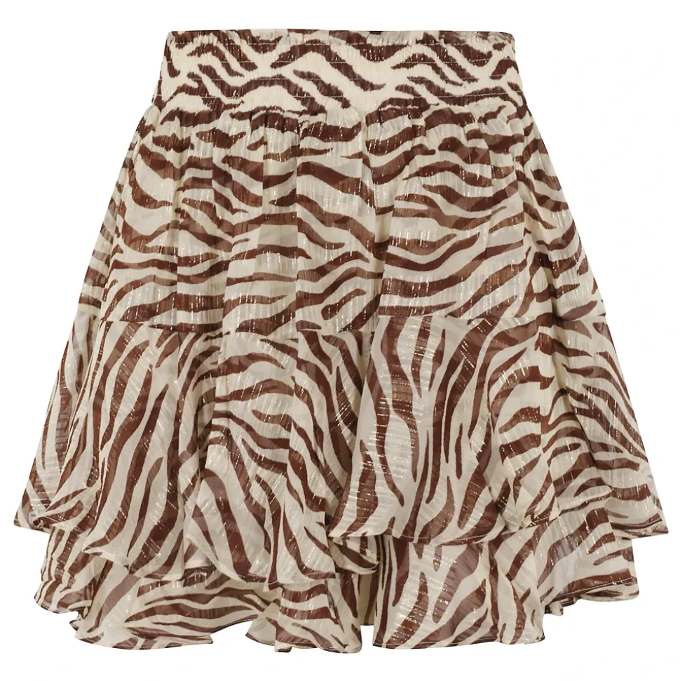 Mini Gonna con Stampa Zebra