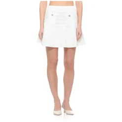 Mini gonna in maglia pointelle