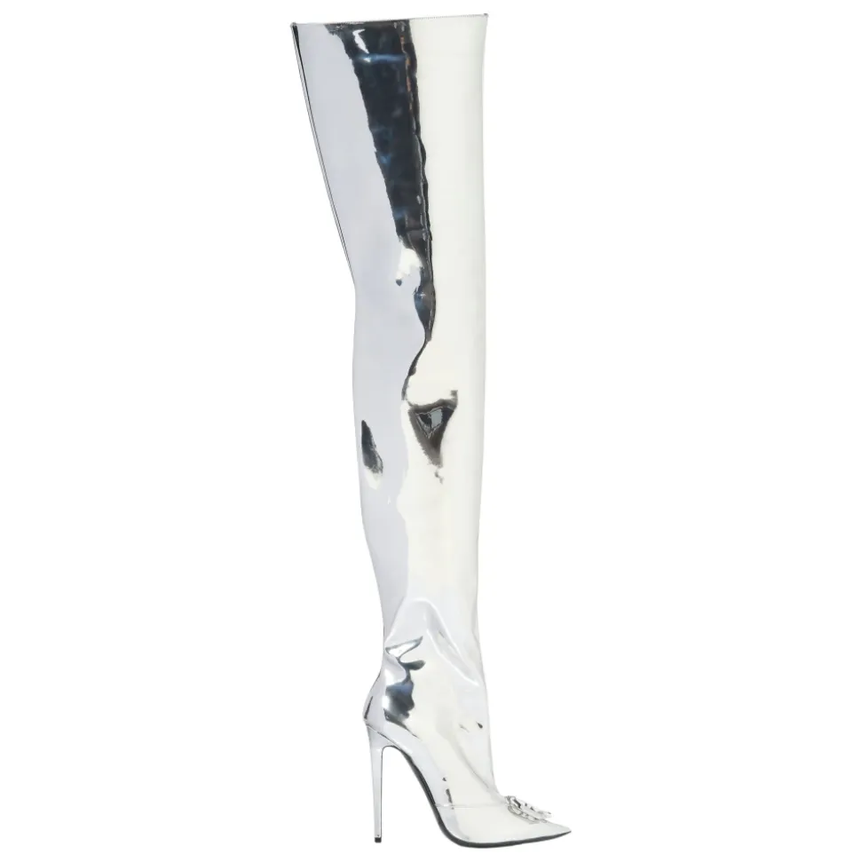 Mirror Boots Hi-Heels Overknees Gothic