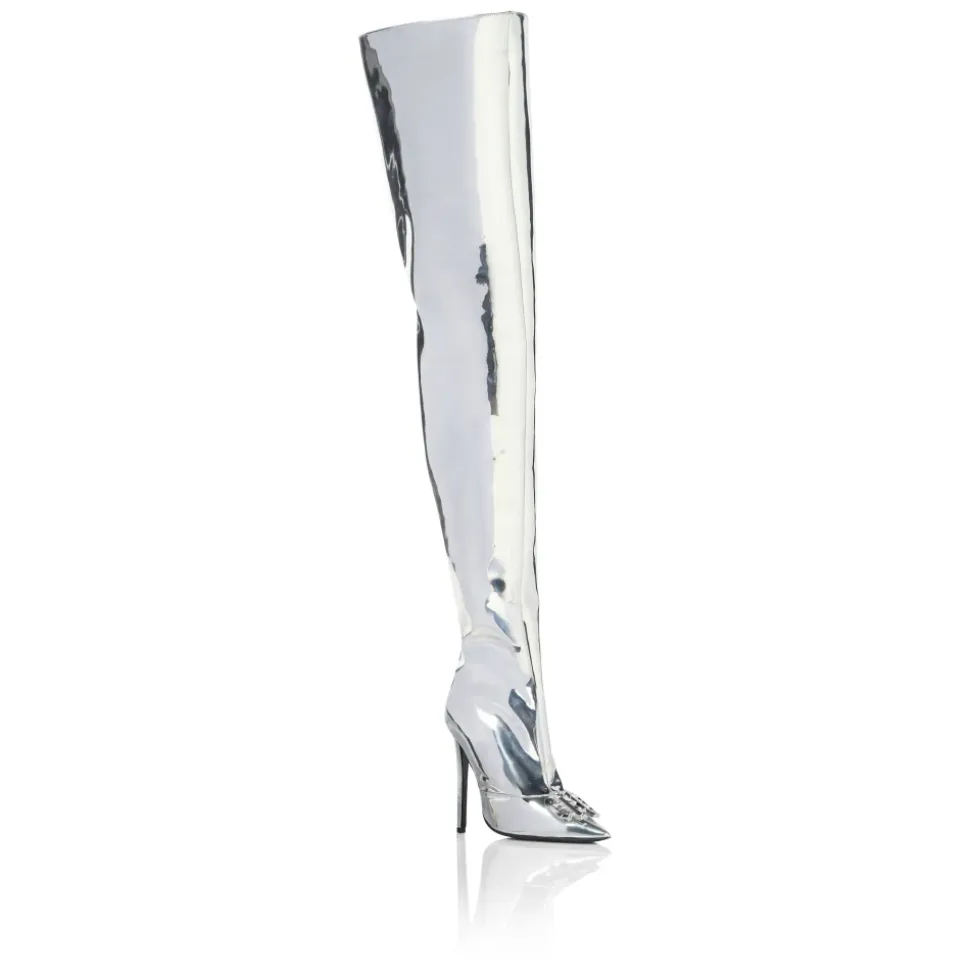 Mirror Boots Hi-Heels Overknees Gothic