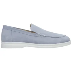 Mocassini Azzurro Chiaro in Pelle Scamosciata