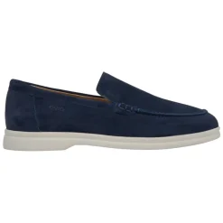 Mocassini in Velluto Blu Navy Naturali da Donna