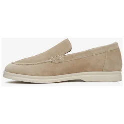 Mocassini in Velluto Naturale Beige Sabbia da Donna ER00113365
