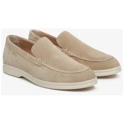 Mocassini in Velluto Naturale Beige Sabbia da Donna ER00113365
