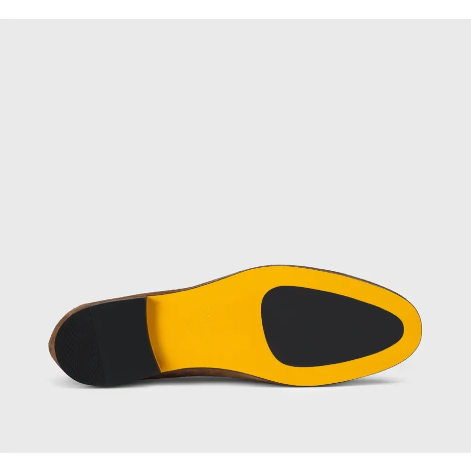 Mocassino in camoscio da donna | marrone