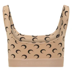 Moon Printed Jersey Sports Bra