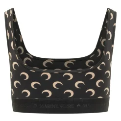 Moon Printed Jersey Sports Bra