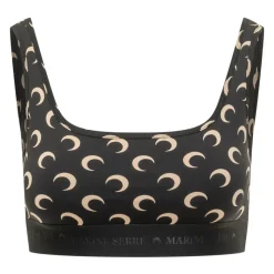 Moon Printed Jersey Sports Bra
