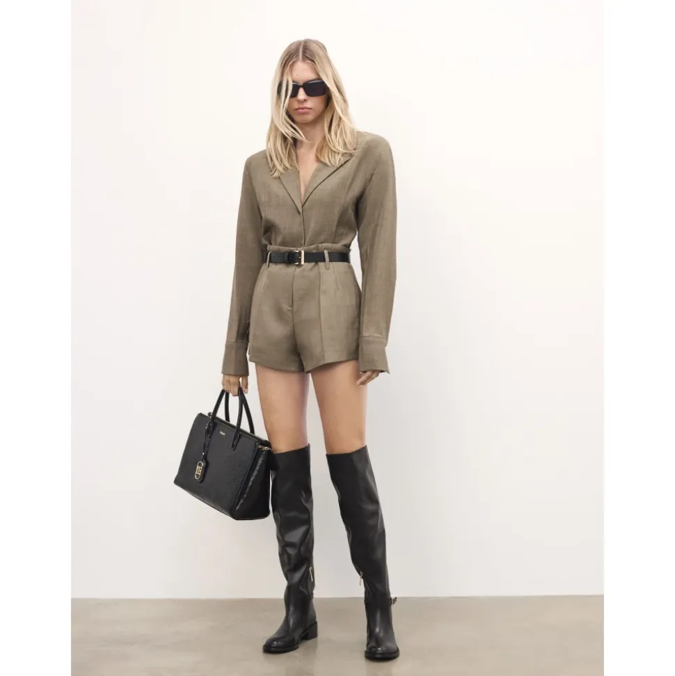 Moschettieri in pelle con tacchi piatti