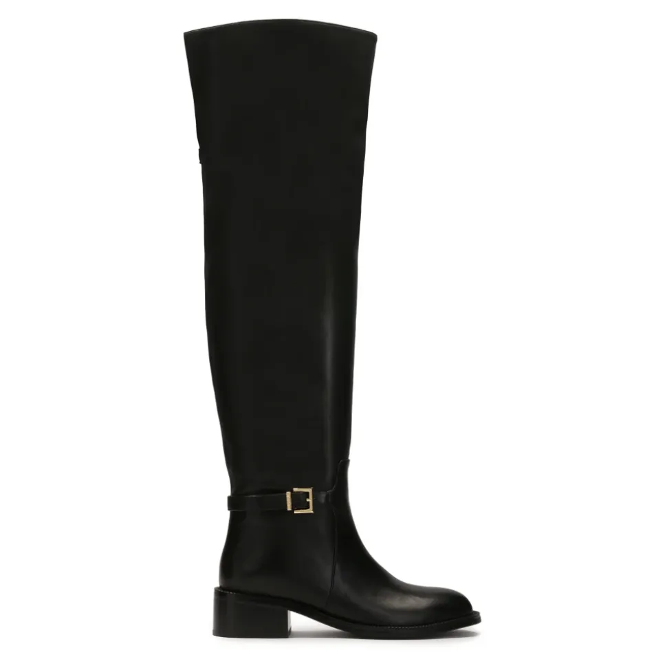 Moschettieri in pelle con tacchi piatti
