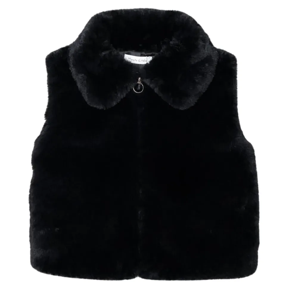 M2899W25 Gilet Effetto Pelliccia
