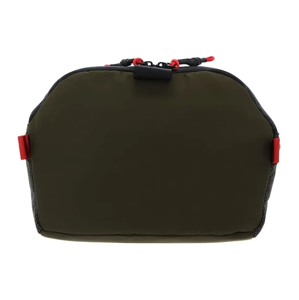 Necessaire da Viaggio Unisex in Pelle Verde
