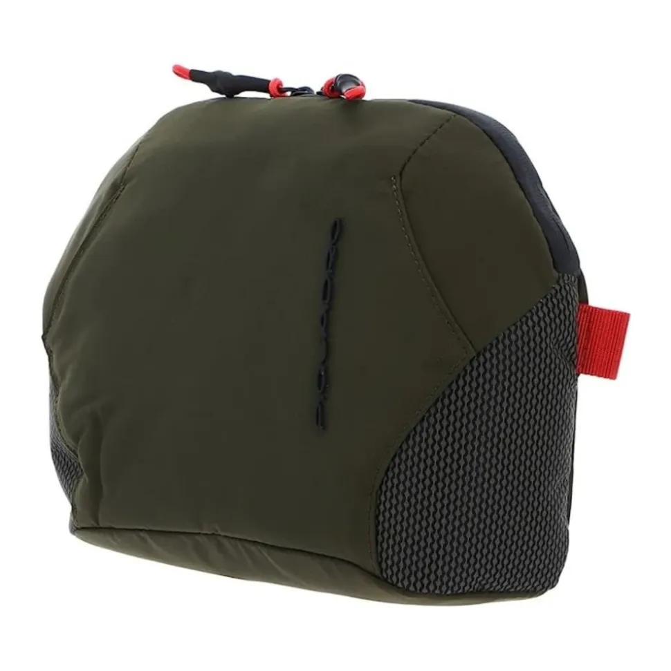 Necessaire da Viaggio Unisex in Pelle Verde