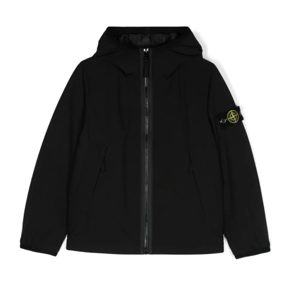 Nero abbigliamento esterno per ragazzi AW24