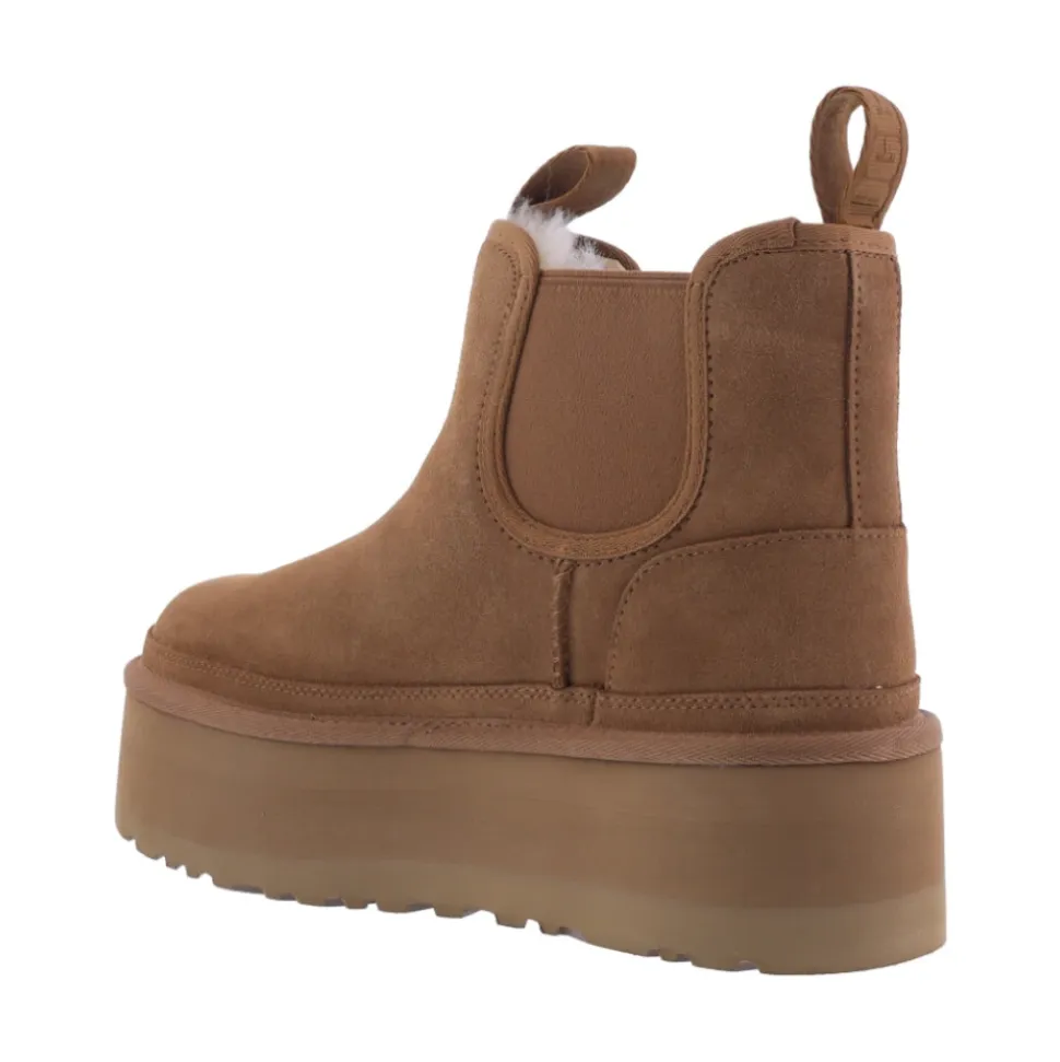 Neumel Platform Chelsea Stivali Chestnut