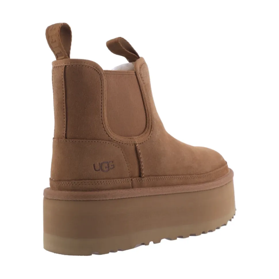 Neumel Platform Chelsea Stivali Chestnut