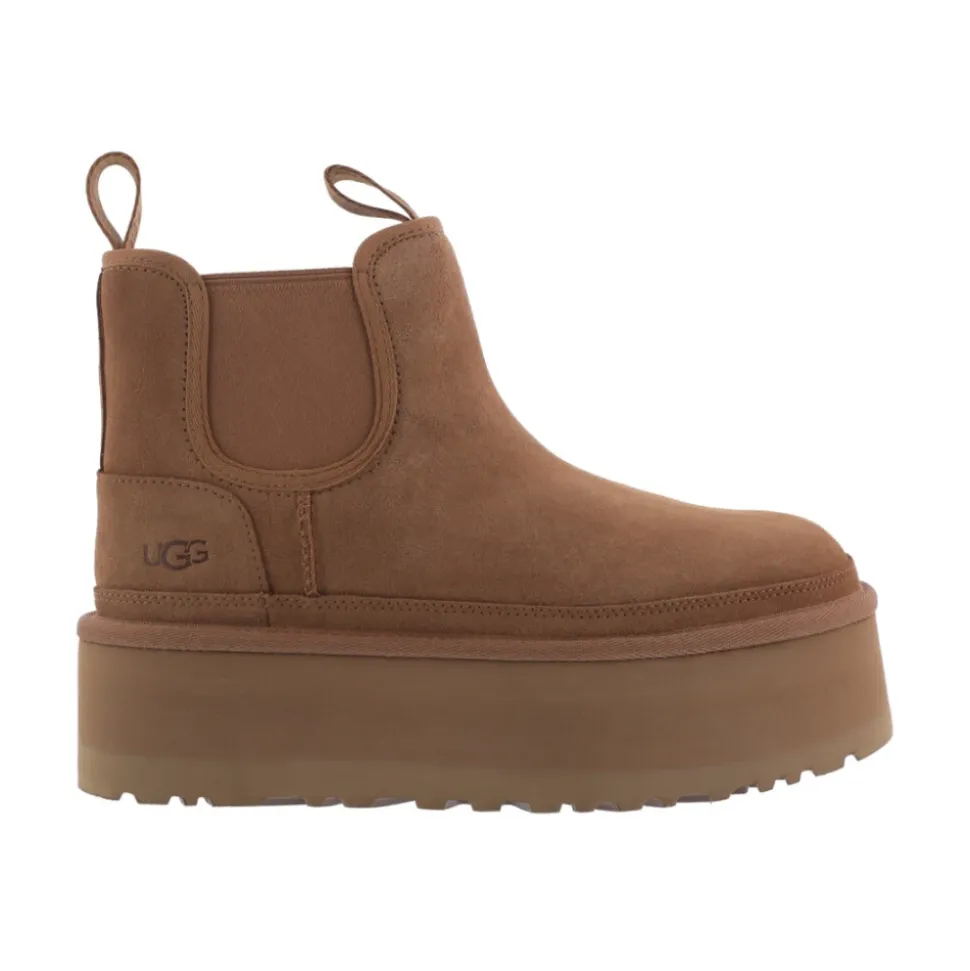 Neumel Platform Chelsea Stivali Chestnut
