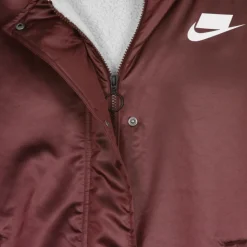 Notte Maroon Parka Lungo Giacca Donna