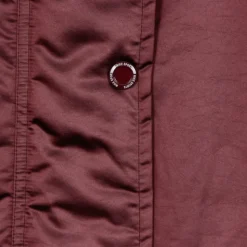 Notte Maroon Parka Lungo Giacca Donna