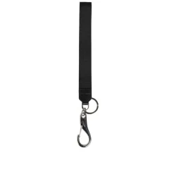Nylon Nero Borgogna DG Logo Corona Portachiavi