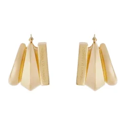 Orecchini con logo inciso