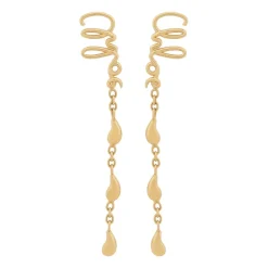 Orecchini Golden Bijoux con Logo Inciso