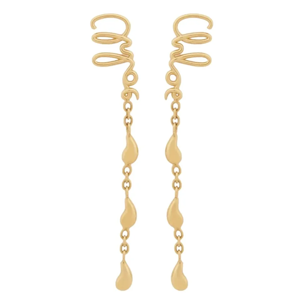 Orecchini Golden Bijoux con Logo Inciso
