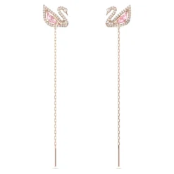 Orecchino Dazzling Swan Pink Roségold 5469990