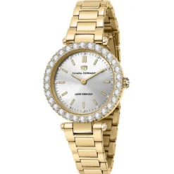 Orologio al quarzo in acciaio inossidabile dorato