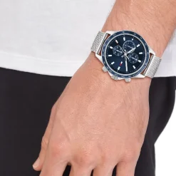 Orologio con bracciale in maglia Miles