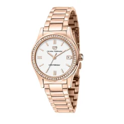 Orologio Multicolor in Acciaio Inossidabile Rosa Bianco