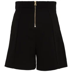 Pantaloncini a vita alta con bottoni decorativi