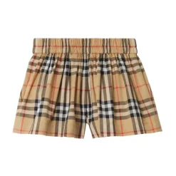 Pantaloncini Check in Cotone