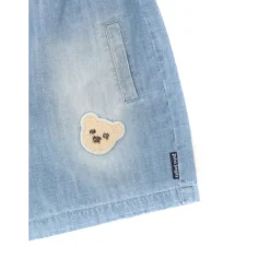 Pantaloncini con applicazione orso