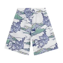 Pantaloncini di Cotone con Stampa Tigre