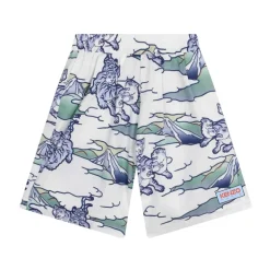 Pantaloncini di Cotone con Stampa Tigre