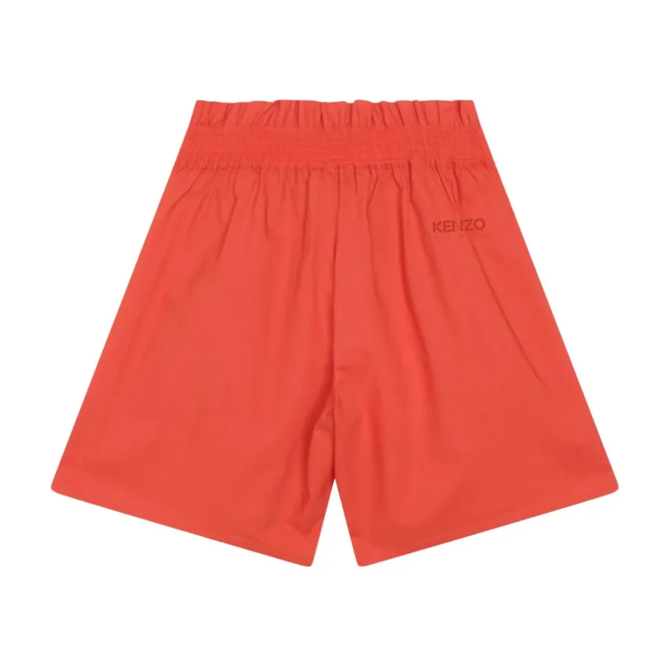 Pantaloncini in Cotone con Motivo Floreale