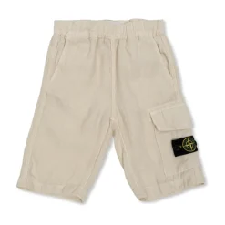 Pantaloncini in Lino con Patch Logo