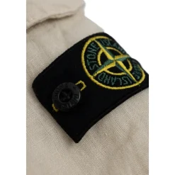 Pantaloncini in Lino con Patch Logo