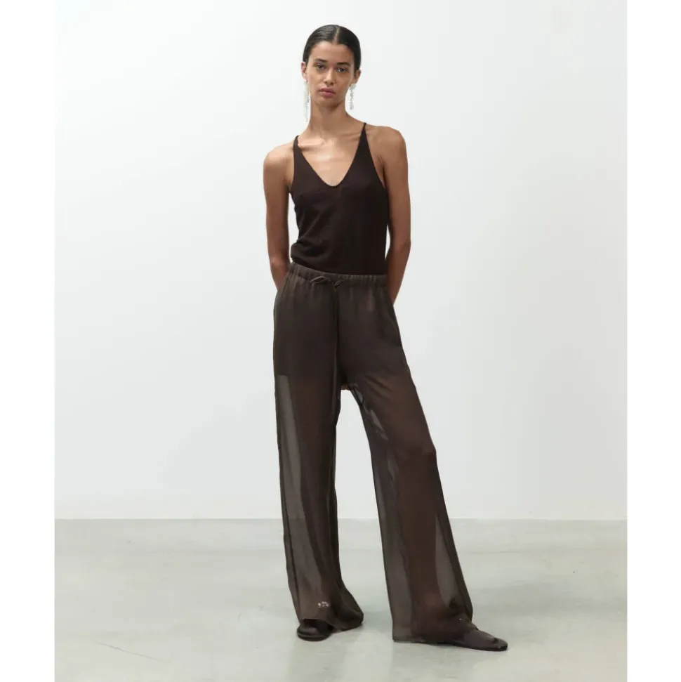 Pantalone Chiffon Lungo