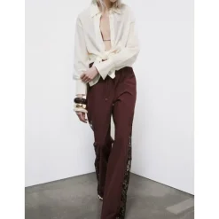 Pantalone in mussola di cotone