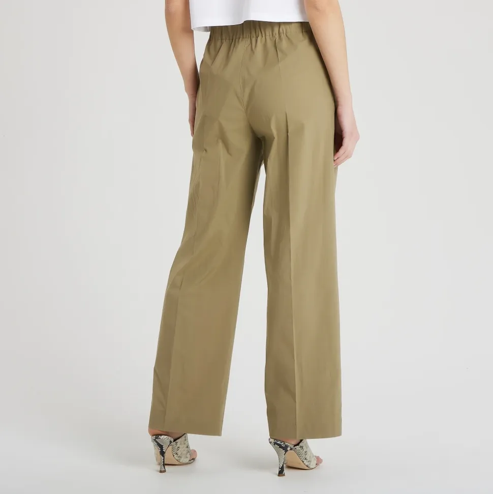 Pantalone largo in cotone